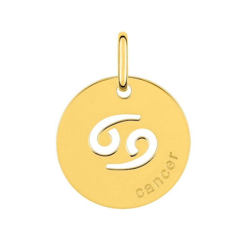 Médaille zodiaque Cancer Plaqué Or ROBBEZ MASSON