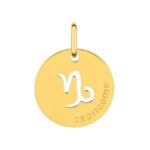 Médaille zodiaque Capricorne Plaqué Or ROBBEZ MASSON