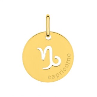 Médaille zodiaque Capricorne Plaqué Or ROBBEZ MASSON