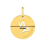 Médaille zodiaque Capricorne Plaqué Or ROBBEZ MASSON, diamètre