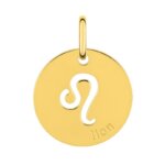 Médaille zodiaque Lion Plaqué Or ROBBEZ MASSON