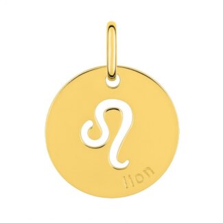 Médaille zodiaque Lion Plaqué Or ROBBEZ MASSON
