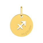 Médaille zodiaque Sagittaire Plaqué Or ROBBEZ MASSON