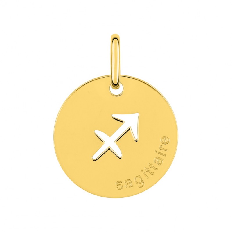 Médaille zodiaque Sagittaire Plaqué Or ROBBEZ MASSON