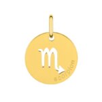 Médaille zodiaque Scorpion Plaqué Or ROBBEZ MASSON