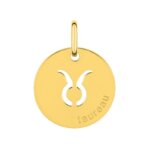 Médaille zodiaque Taureau Plaqué Or ROBBEZ MASSON