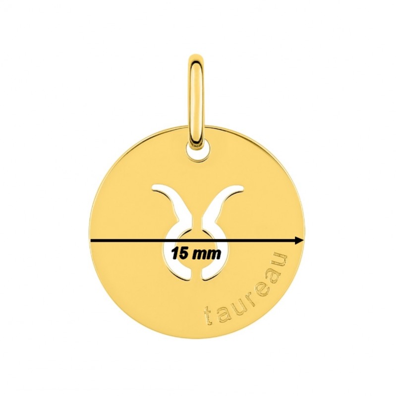 pendentif-medaille-signe-du-zodiaque-taureau-plaque-or-robbez-masson-136292-2-diametre Médaille zodiaque Taureau Plaqué Or ROBBEZ MASSON, diamètre