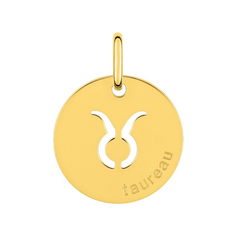 pendentif-medaille-signe-du-zodiaque-taureau-plaque-or-robbez-masson-136292-2 Médaille zodiaque Taureau Plaqué Or ROBBEZ MASSON
