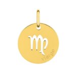Médaille zodiaque Vierge Plaqué Or ROBBEZ MASSON