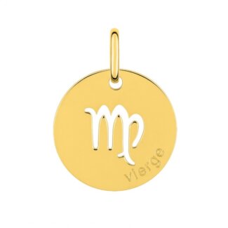 Médaille zodiaque Vierge Plaqué Or ROBBEZ MASSON