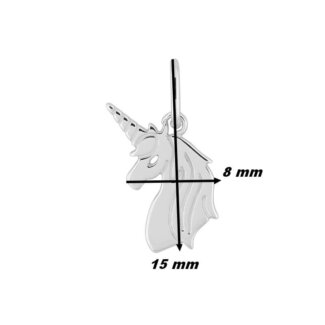 Pendentif Licorne Enfant, Argent 925/1000 ROBBEZ MASSON, dimensions
