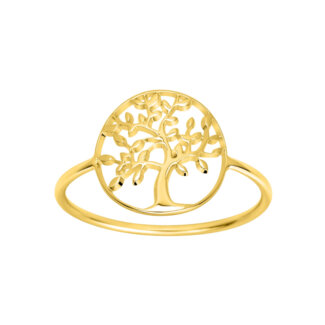 Bague Femme Arbre de vie Plaqué Or ROBBEZ MASSON
