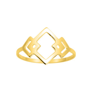 Bague Femme 3 Carrés Plaqué Or ROBBEZ MASSON