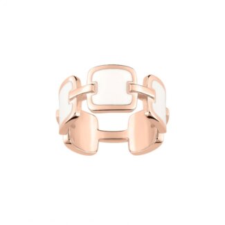 Bague Femme Originale Plaqué Or rose et Ivoire synthétique ROBBEZ MASSON
