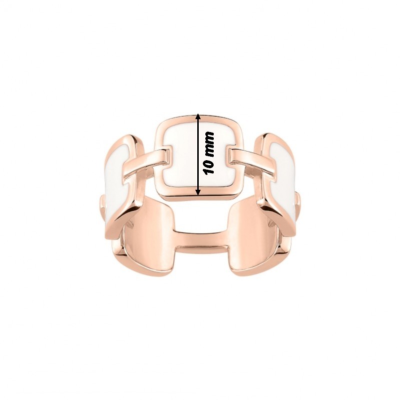 bague-femme-plaqué-or-rose-et-ivoire-ROBBEZ-MASSON-137793-R-largeur Bague Femme Originale Plaqué Or rose et Ivoire synthétique ROBBEZ MASSON, largeur