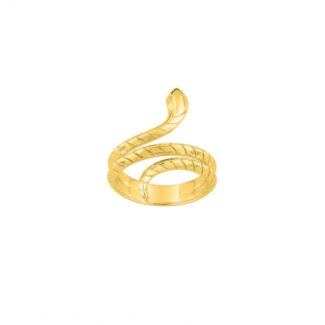 Bague Femme Serpent Plaqué Or ROBBEZ MASSON