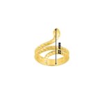 Bague Femme Serpent Plaqué Or ROBBEZ MASSON, largeur