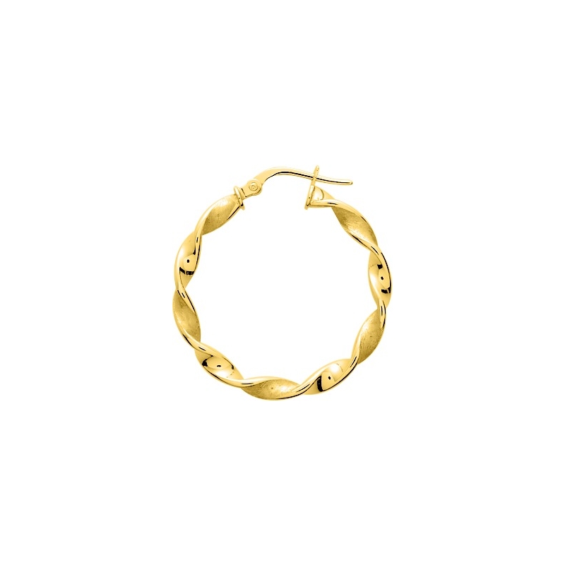 boucles-d-oreilles-créoles-femme-plaqué-or-vrillée-robbez-masson-135157 Boucles d’oreilles créoles Femme Plaqué Or vrillée ROBBEZ MASSON