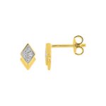 Boucles d’oreilles Femme Plaqué Or, Rhodium et Oxydes de zirconium ROBBEZ MASSON