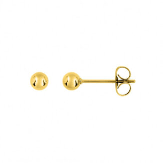 Boucles d’oreilles boules 4 mm Femme Plaqué OR ROBBEZ MASSON