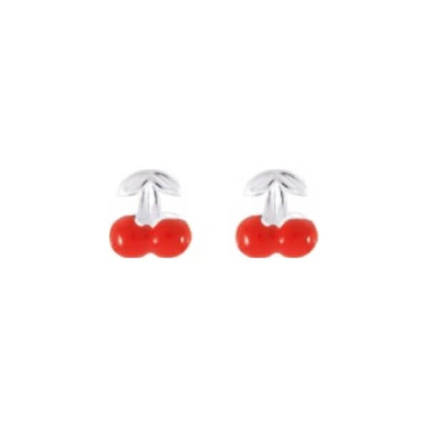 boucles-oreilles-enfant-cerises-argent-rhodié-robbez-masson-335217 Boucles d’oreilles Enfant Cerises Argent 925/1000 ROBBEZ MASSON