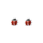 Boucles d’oreilles Enfant Coccinelle Argent 925/1000 ROBBEZ MASSON