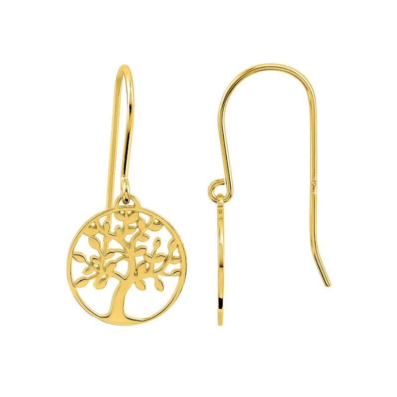 boucles-oreilles-pendantes-arbre-de-vie-femme-plaqué-or-robbez-masson-135693 Boucles d'oreilles pendantes Arbre de vie Femme Plaqué Or ROBBEZ MASSON