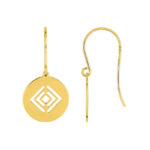 Boucles d'oreilles pendantes Cercle Femme Plaqué Or ROBBEZ MASSON