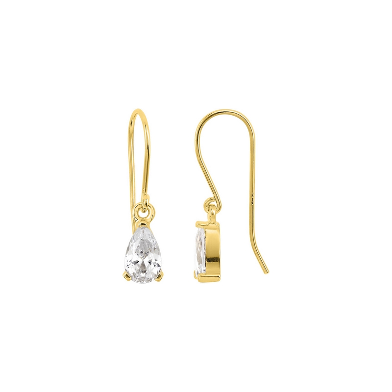 Boucles d'oreilles pendantes Femme Plaqué Or et Oxydes de zirconium ROBBEZ MASSON