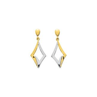 Boucles d'oreilles pendantes Femme Plaqué Or et Rhodium ROBBEZ MASSON