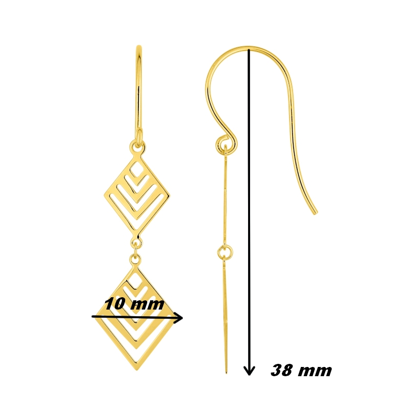 boucles-oreilles-pendantes-femme-plaqué-or-robbez-masson-135926-dimensions Boucles d oreilles pendantes Losange Femme Plaqué Or ROBBEZ MASSON, dimensions