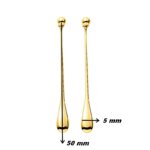 Boucles d'oreilles pendantes Femme Plaqué Or ROBBEZ MASSON, dimensions