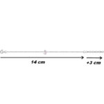 Bracelet Enfant Licorne Argent 925/1000 ROBBEZ MASSON, dimensions