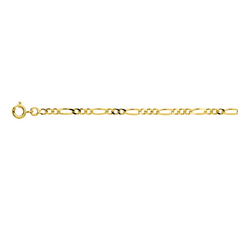 chaine-alternee-1+3-plaque-or-101213C Chaîne alternée 1+3 Plaqué Or ROBBEZ MASSON