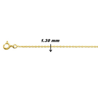 Chaîne Forçat Femme Plaqué Or ROBBEZ MASSON, largeur