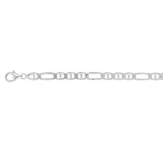 Chaîne Homme maille marine alternée Argent 925/1000 ROBBEZ MASSON