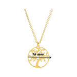 Collier Femme Arbre de vie Plaqué Or ROBBEZ MASSON, diamètre