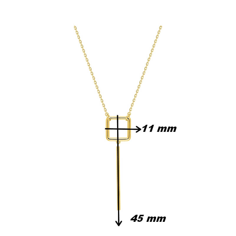 Collier Femme géométrique Plaqué Or ROBBEZ MASSON, dimensions