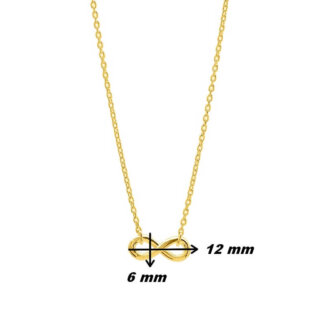 Collier Femme INFINI Plaqué Or ROBBEZ MASSON, dimensions