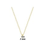 Collier Femme Plaqué Or et Oxyde de zirconium ROBBEZ MASSON, diamètre
