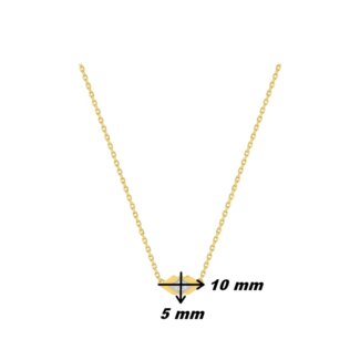 Collier Femme Plaqué Or et Oxydes de zirconium ROBBEZ MASSON, dimensions