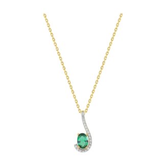 Collier Femme Plaqué Or et Oxydes de zirconium de couleur ROBBEZ MASSON