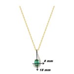 Collier Femme Plaqué Or et Oxydes de zirconium de couleur ROBBEZ MASSON, dimensions
