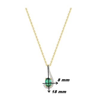 Collier Femme Plaqué Or et Oxydes de zirconium de couleur ROBBEZ MASSON, dimensions