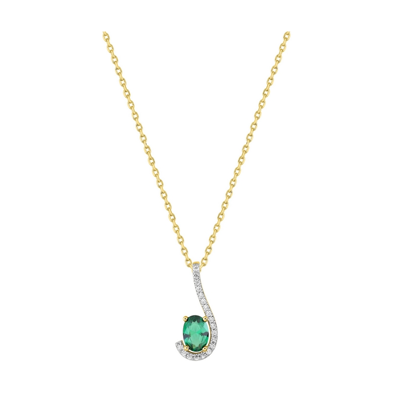 Collier Femme Plaqué Or et Oxydes de zirconium de couleur ROBBEZ MASSON