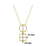 Collier Femme Plaqué Or ROBBEZ MASSON, dimensions