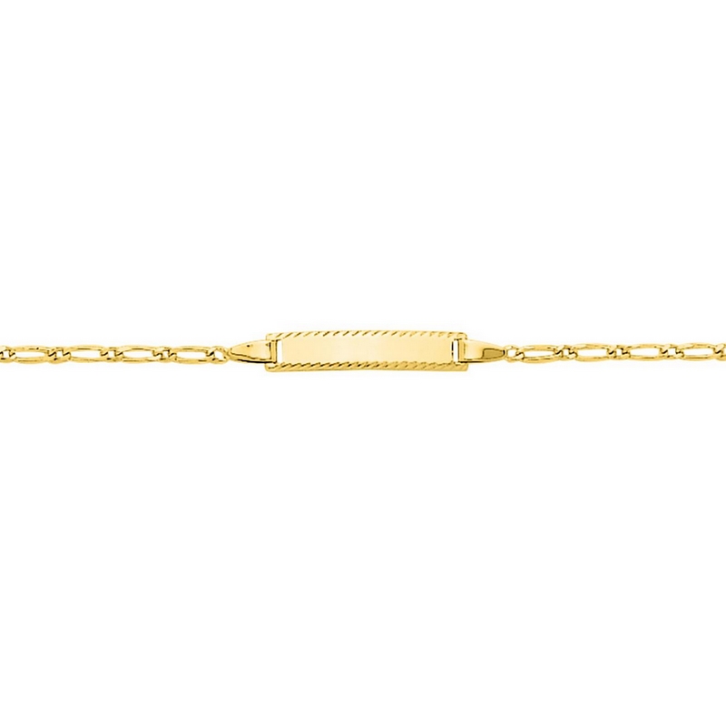 gourmette-bébé-or-jaune-750-maille-alternée-524-17BBL-robbez-masson Gourmette Bébé Or jaune 750/1000 ROBBEZ MASSON