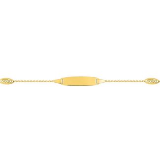 Gourmette Bébé maille fantaisie Or jaune 750/1000 ROBBEZ MASSON