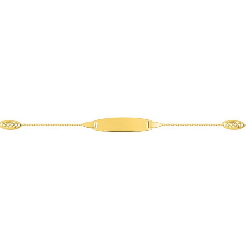 gourmette-bébé-or-jaune-750-maille-alternée-robbez-masson-872F30BBO Gourmette Bébé maille fantaisie Or jaune 750/1000 ROBBEZ MASSON