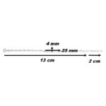 Gourmette Grain de café Enfant, Argent 925/1000 ROBBEZ MASSON, dimensions